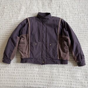 Vintage J Gallery 80s Plum Purple Bomber Jacket Medium